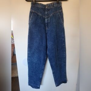 Vintage 80s High Waisted Smacs Tappered Mom Jeans Xsmall